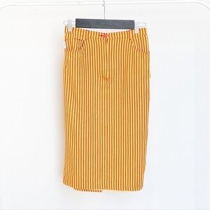 Vintage Hammer Striped Midi Skirt